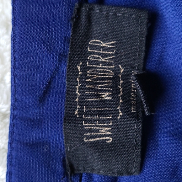 Sweet wanderer blue maternity blouse L - Picture 2 of 5